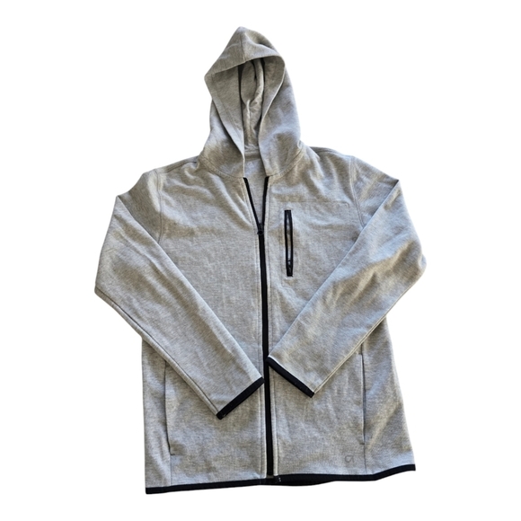 Gap Fit Sweatshirt Girls XL Gray Hoodie Full Zip Pockets Athletisure - Picture 1 of 11